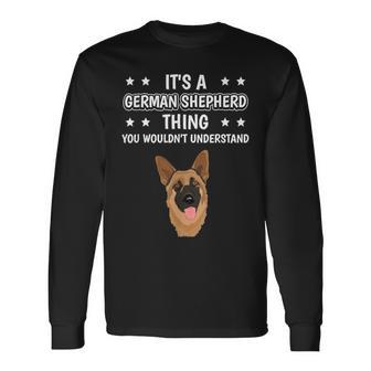 Ist So Ein Deutscher Schäferhund Ding Spruch Hundehalter Langarmshirts - Geschenkecke