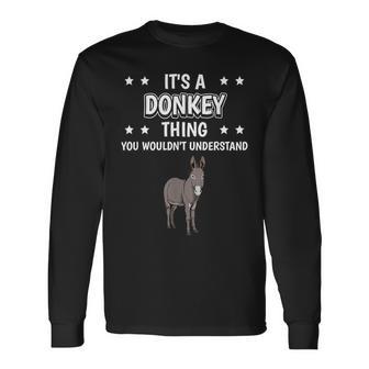 Ist So Ein Esel Ding Lustiger Spruch Esel Langarmshirts - Geschenkecke