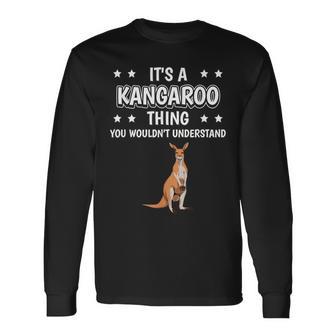 Ist So Ein Kangaroo Ding Saying Kangaroo Langarmshirts - Geschenkecke