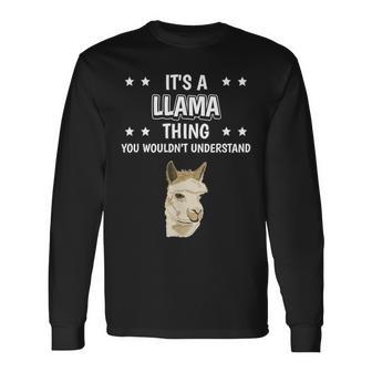 Ist So Ein Lama Ding Lustiger Spruch Lamas Langarmshirts - Geschenkecke