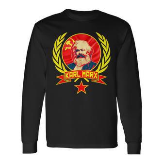 Karl Marx Soviet Communism Propaganda Langarmshirts - Geschenkecke