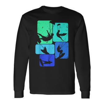 Kitesurfing For Kitesurfers Retro Kitesurf Langarmshirts - Geschenkecke