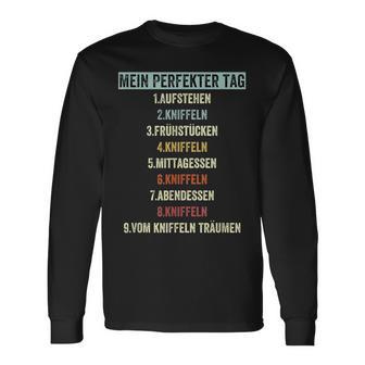 Kniffelintage Text For Cube Fans Mein Perfekt Tag Langarmshirts - Geschenkecke