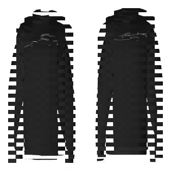 Legendary Racing Sports Car Iconic Racing Car 911 Silhouette Long Sleeve T-Shirt - Seseable