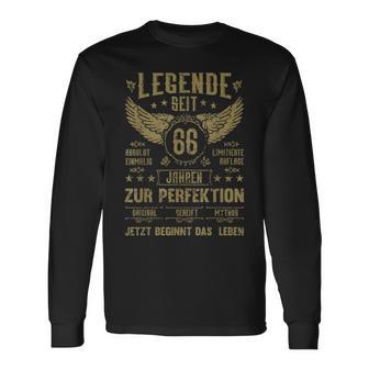 Legende Seit 66 Jahren 66Th Birthday S Langarmshirts - Geschenkecke