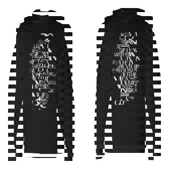 Here Lies Your Dead Ends Hair Stylist Hairstylist Long Sleeve T-Shirt - Thegiftio