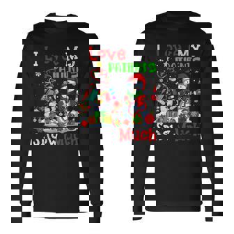 I Love My Patients Snow Much Xmas Tree Nurse Doctor Snowman Long Sleeve T-Shirt - Monsterry