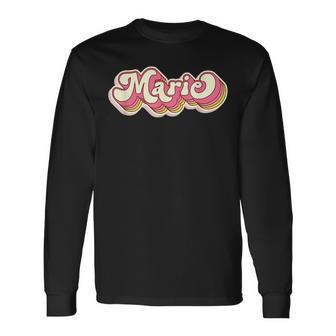 Marie Name Personalised First Name Surname Langarmshirts - Geschenkecke