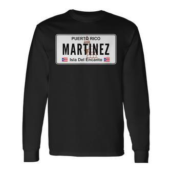 Martinez Last Name Puerto Rico License Plate Langarmshirts - Geschenkecke