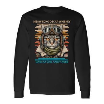 Mike Echo Oscar Whisky Wie Kopierst Du Over Catintage Langarmshirts - Geschenkecke