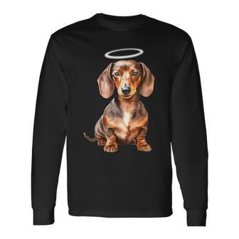 Miniature Dachshund Puppy Angel Langarmshirts - Geschenkecke