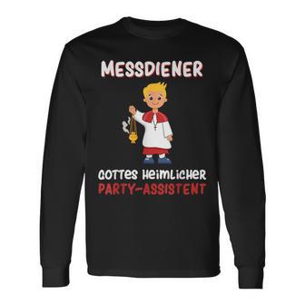 With Ministrant Sternsinger Ministranten Messdienerin Messdiener Langarmshirts - Geschenkecke