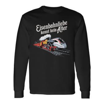 Model Railway Saying Eisenbahn Liebe Damplok Modellbau Langarmshirts - Geschenkecke