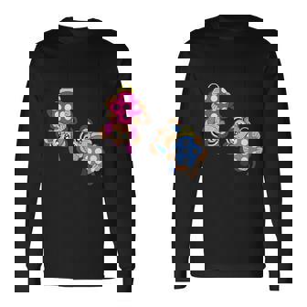 Monkey Christmas Balls Winter Snow Premium Long Sleeve T-Shirt - Monsterry