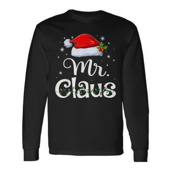 Mr And Mrs Claus Pyjama Santa Langarmshirts - Geschenkecke