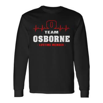 Osborne Nachname Familienname Team Osborne Lebenslanges Mitglied Langarmshirts - Geschenkecke