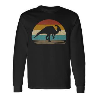 Parasaurolophus Dinosaur Decorative Retrointage Langarmshirts - Geschenkecke