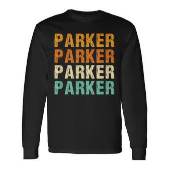 Parker Nachname Familientreffen Nachname Personalisiert Langarmshirts - Geschenkecke