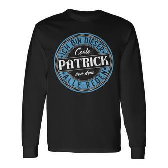 Patrick Ich Bin Dieser Cooler Patrick Langarmshirts - Geschenkecke