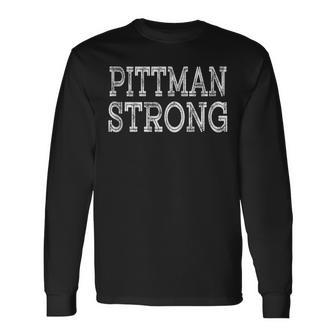 Pittman Strong Squad Family Reunion Last Name Team Custom Langarmshirts - Geschenkecke