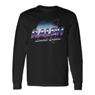 Ralph Name Aestheticaporwave 80S 90S Surname Langarmshirts - Geschenkecke