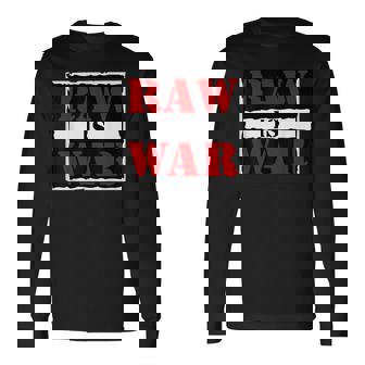 Raw Is War Wrestling Era Famous Quote Vintage 90S Wrestling Long Sleeve T-Shirt | Seseable CA