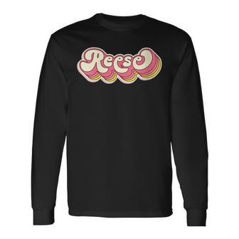 Reese Name Personalisiertorname Nachname Mit-Ausschnitt Langarmshirts - Geschenkecke