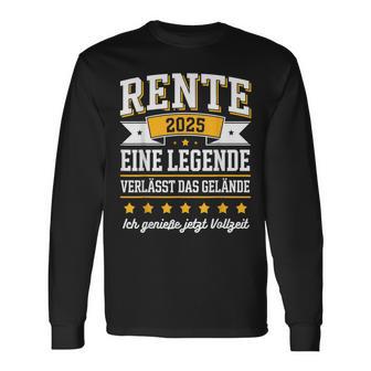 Rente 2025 Rentner 2025 Renteneintritt 2025 Langarmshirts - Geschenkecke