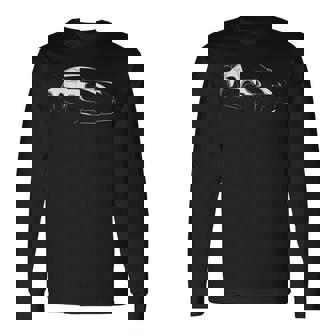 Retro 911 Silhouette Classic Car Graphic For Dad Long Sleeve T-Shirt - Thegiftio