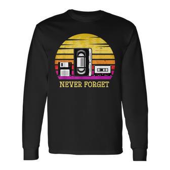 Retro Diskettehs The 80S Never Forget Langarmshirts - Geschenkecke