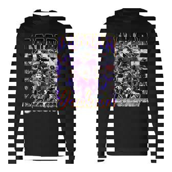 Retro Lamar Jackson Vintage Lover 90S Graphic Long Sleeve T-Shirt | Mazezy