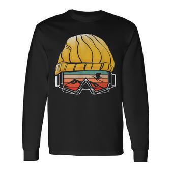 Retro For Skiing Alps Slopes Apres Langarmshirts - Geschenkecke