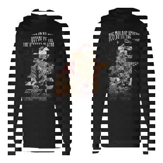 The Most Rockin Time Of The Year Cool Christmas Rock N Roll Long Sleeve T-Shirt - Monsterry