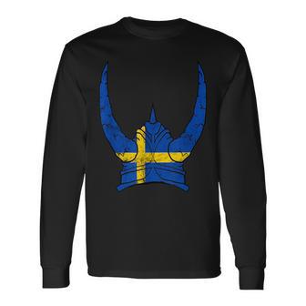 Schweden Wikinger Helm Schwedischer Nordmann Stolz Sköl Langarmshirts - Geschenkecke