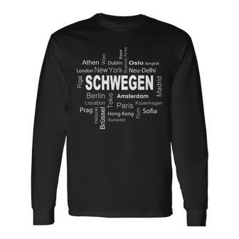 Schwegen New York Berlin Schwegen Meine Hauptstadt Langarmshirts - Geschenkecke