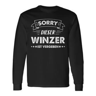 Sorry Dieser Winzer Istgeben Langarmshirts - Geschenkecke