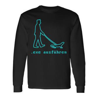 Sys Admin Programmer Computer Scientist Exe Running Langarmshirts - Geschenkecke