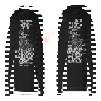 Tattoo Santa Life Behind Bars Biker Santa Shirt Long Sleeve T-Shirt - Monsterry