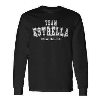 Team Estrella Lifetime Mitglied Familie Nachname Langarmshirts - Geschenkecke