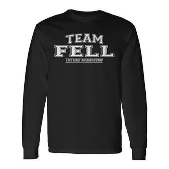 Team Fell Proud Family Name Surname Langarmshirts - Geschenkecke