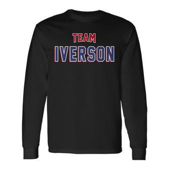 Team Iverson Last Name Proud Family Last Name Langarmshirts - Geschenkecke