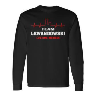 Team Lewandowski Lifetime Member Proud Family Name S Langarmshirts - Geschenkecke