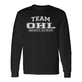 Team Ohl Proud Family Last Name Langarmshirts - Geschenkecke