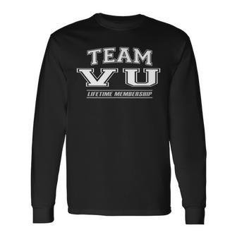 Teamu Proud Family Name Surname Langarmshirts - Geschenkecke