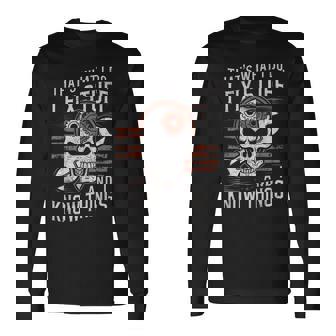 That's What I Do I Fix Stuff Cool Mechanic Dad Graphic Long Sleeve T-Shirt - Seseable