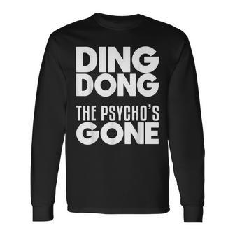 Trumperlor Ding Dong Der Psycho Ist Lustig Geworden Anti-Trump-Bye Langarmshirts - Geschenkecke