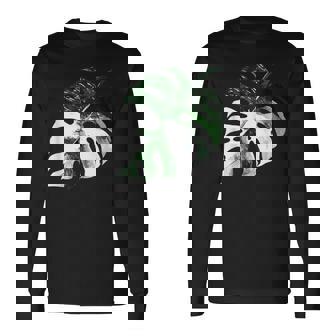 Variegated Monstera Deliciosa Variegata Leaf Leaves Plant Long Sleeve T-Shirt - Monsterry