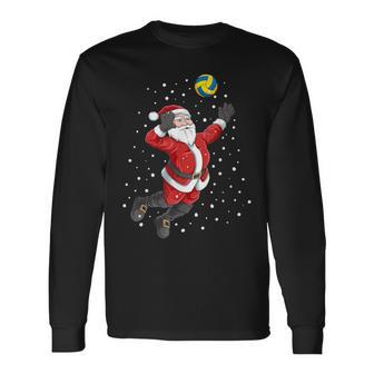 Volleyball Santa Claus Christmas Langarmshirts - Geschenkecke