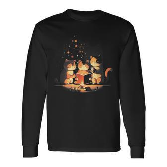 Weihnachtskatze Katze Süßer Hut Kunst Illustration Langarmshirts - Geschenkecke