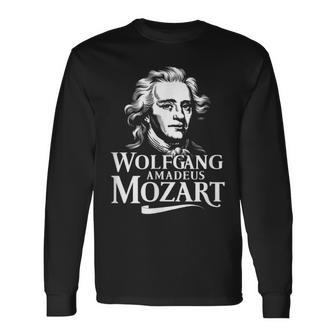 Wolfgang Amadeus Mozart Portrait Salzburg Operaienna Classic Langarmshirts - Geschenkecke